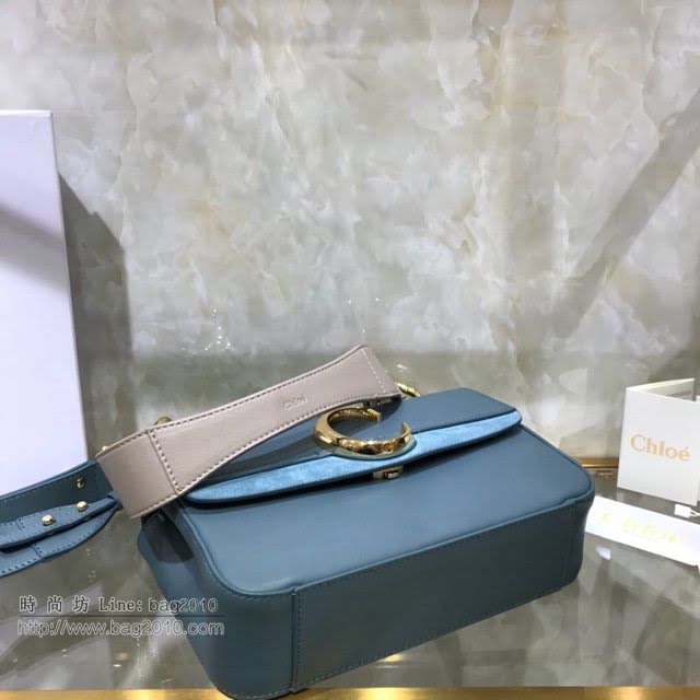 Chloe女包 克洛伊經典C形飾扣寬肩帶包包 Chole手提肩背斜挎包  jjh1371